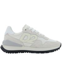 DSquared² - Logo-Patch Low-Top Sneakers - Lyst