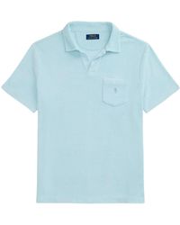 Ralph Lauren - Lightblue Pique Shortsleeve Polo Shirt - Lyst