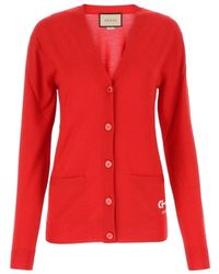 Gucci - Blended Knitted Cardigan - Lyst