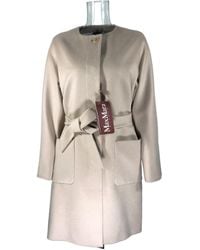 Max Mara - Logo Round-Neck Coat - Lyst