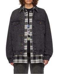 we11done - Jeff Rhinestone Denim Jacket - Lyst