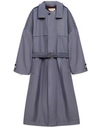 Marni - Nylon Trench Coat With Belt - Lyst