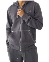 TRUE RELIGION - Big-T Zip Hoodie - Lyst