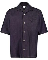 Bottega Veneta - Rinsed Straight Denim Shirt - Lyst