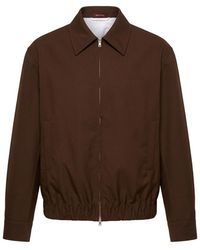 Gucci - Embossed Twill Zip-Up Jacket - Lyst