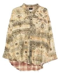 R13 - Oversized Paisley Shirt - Lyst