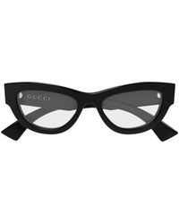 Gucci - Eyewear Cat Eye Frame Glasses - Lyst