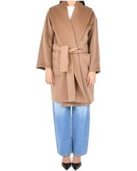 Max Mara - Studio Cloruro Tie-Waisted Coat - Lyst