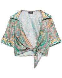 Etro - Short-Sleeved Swimsuit - Lyst
