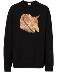Burberry - Graphic-Print Long-Sleeve Sweatshirt - Lyst