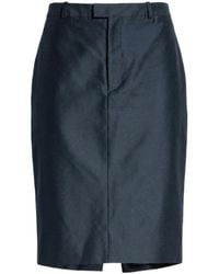 Gucci - Silk Midi Skirt - Lyst