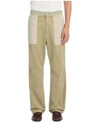 MM6 by Maison Margiela - Color-Block Workwear Trousers - Lyst