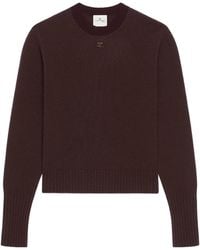 Courreges - Logo-Patch Crew-Neck Sweater - Lyst