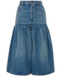 Chloé - Chloé High-Rise Balloon Bermuda Shorts - Lyst