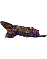 Dries Van Noten - Embellished Open-Toe Sandals - Lyst