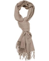 Lardini - Fringed Cashmere Scarf - Lyst
