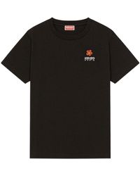 KENZO - Boke Flower Embroidered Crewneck T-Shirt - Lyst