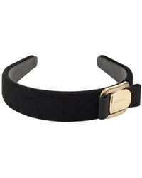 Ferragamo - Ferragamo Bow Embellished Velvet Headband - Lyst