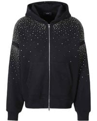 Amiri - Crystal-Embellished Zip-Up Hoodie - Lyst