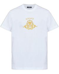 Versace - Logo-Printed Crewneck T-Shirt - Lyst