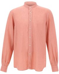 Aspesi - Bruce Slim Band-Collar Shirt - Lyst