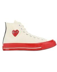 COMME DES GARÇONS PLAY - Comme Des Garons Play X Converse Chuck 70 Lace-Up Sneakers - Lyst