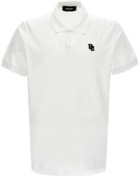 DSquared² - Logo-Embroidered Short Sleeved Polo Shirt - Lyst