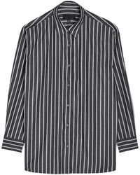 Nili Lotan - Striped Long-Sleeved Shirt - Lyst