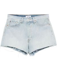 RE/DONE - Light The Easy Rider Shorts - Lyst
