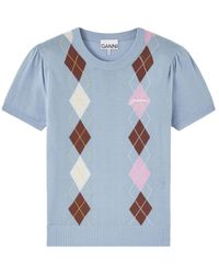 Ganni - T-Shirt - Lyst
