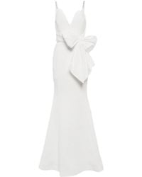 Rebecca Vallance - Bridal Genevieve Bow-Trimmed Crepe Gown - Lyst