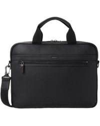 BOSS - Hugo Zip-Front Laptop Bag - Lyst