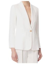 Elisabetta Franchi - Single-Breasted Long-Sleeved Jacket - Lyst