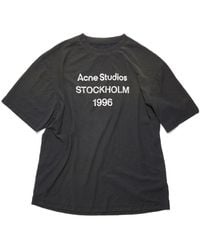 Acne Studios - Logo Printed Crewneck T-Shirt - Lyst