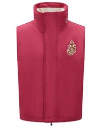 Moncler - X Jw Anderson Logo Patch Sleeveless Jacket - Lyst