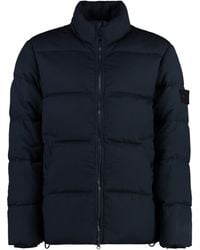 Stone Island - Logo Patch Zipped Padded Jacket - Lyst
