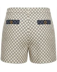 Gucci - Patterned Button-Detail Shorts - Lyst