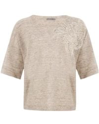 D.exterior - Laced V-Neck Sweater - Lyst