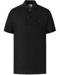 Burberry - Pull-Down Short-Sleeved Polo Shirt - Lyst