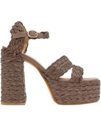 Castañer - Platform Raffia Espadrilles - Lyst