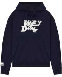 we11done - Logo-Print Pullover Hoodie - Lyst