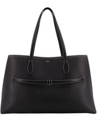 TOTEME - Totême Logo Detailed Strap-Detailed Shoulder Bag - Lyst