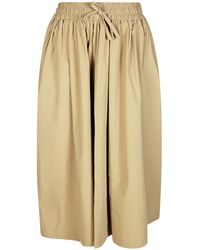 Save The Duck - Elasticated-Waist Midi Skirt - Lyst