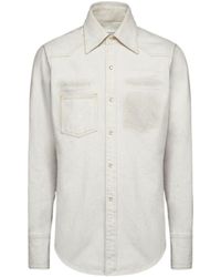 Maison Margiela - Long-Sleeved Denim Shirt - Lyst