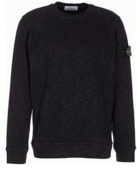 Stone Island - Logo Patch Crewneck Sweatshirt - Lyst