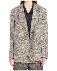 N°21 - Floral-Print Blazer - Lyst