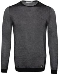 Versace - Striped Slim Pullover - Lyst