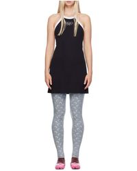 Marine Serre - Elastic Ribbed Knitted Dress - Lyst