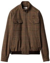 Miu Miu - Virgin Wool Houndstooth Jacket - Lyst