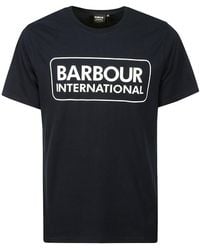 Barbour - Logo-Print T-Shirt - Lyst